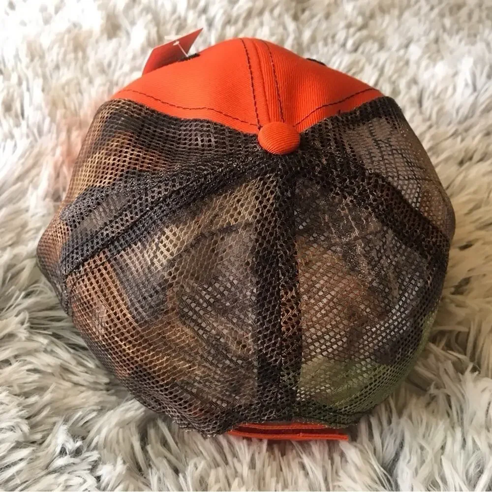 Baseball Cap Hardcore Hunter Orange Adjustable New W Tags
